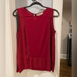 EUC Red Loft top, Size M.